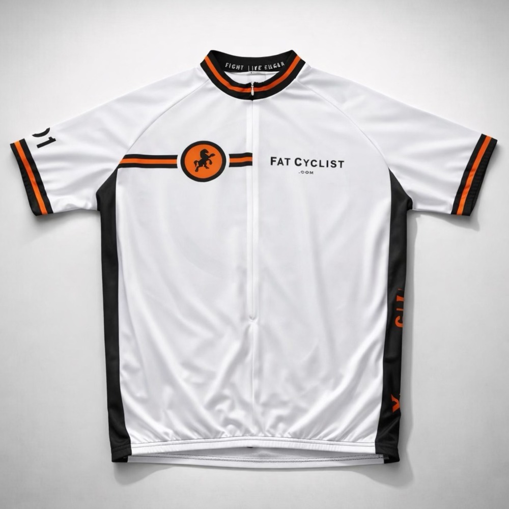 Fat Cyclist Jersey Performance Activewear Athleisure Racing XXL